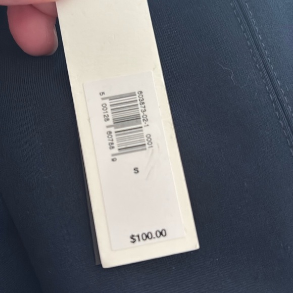 NWT Banana Republic Wide Leg Everywhere Ponte Hyper Navy Blue Pant Sz S (603873) - Picture 7 of 9